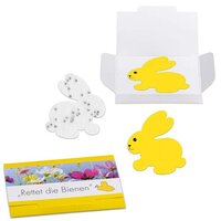 Samenpapier in Klappkärtchen  Ostern