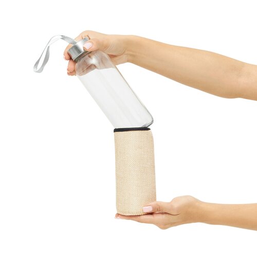 Glas-Trinkflasche TAKE JUTY