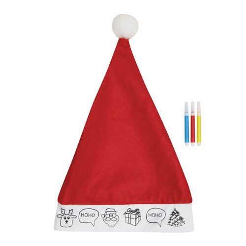 Filz-Weihnachtsmann-Mütze COLOURFUL HAT
