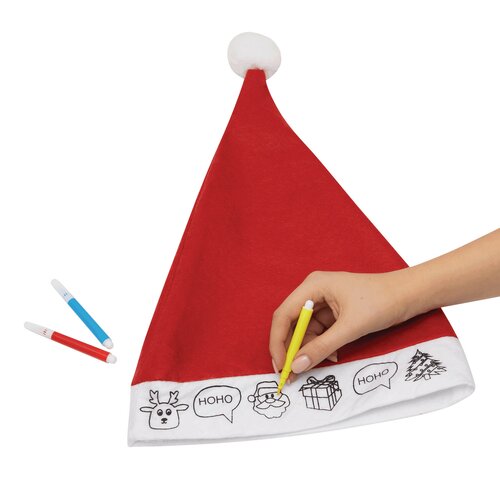 Filz-Weihnachtsmann-Mütze COLOURFUL HAT