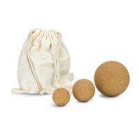 Massagebälle Cork 3er Set Faszienbälle