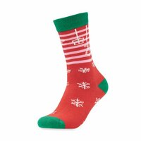 JOYFUL L Weihnachtssocken Gr L