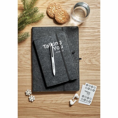 FELTBOOK DIN A5 Notizbuch RPET-Filz