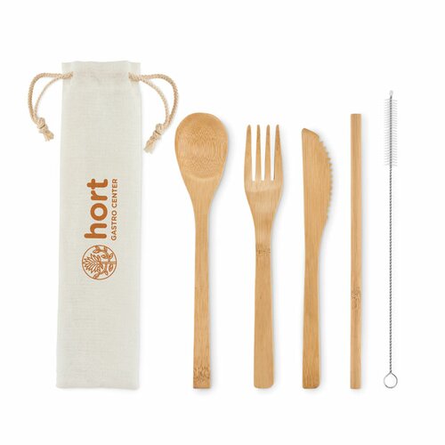 SETSTRAW Besteck-Set Bambus