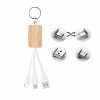 CLAUER SchlüsselringLadekabel 3in1