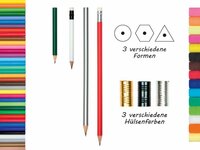 Bleistift farbig ohne Radiergummi
