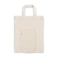 BEIRUT Faltbare Tasche aus Baumwolle 50 receycelte Baumwolle 30 und Polyester 20 rPET 140 gm