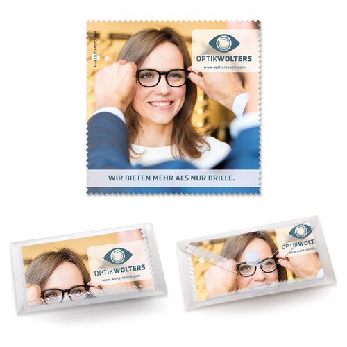 POLYCLEAN Brillenputztuch 15x15 cm All-Inclusive-Paket