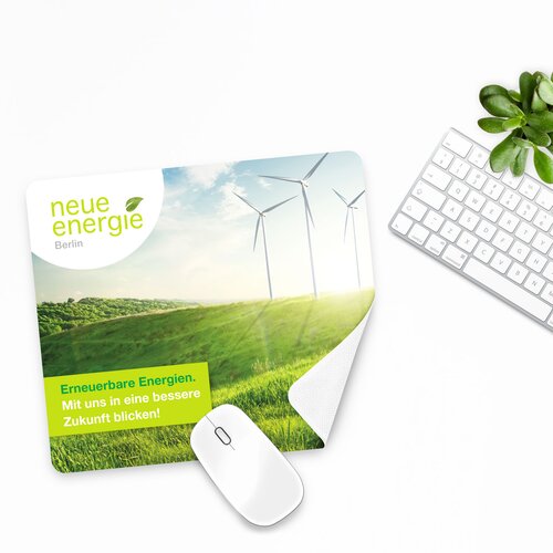 rPET GripCleaner® 4in1 Mousepad 21x15 cm All-Inclusive-Paket 