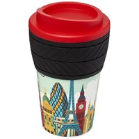 Brite-Americano® 350 ml Isolierbecher mit Schutzring Reifen-Design