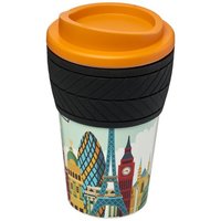 Brite-Americano® 350 ml Isolierbecher mit Schutzring Reifen-Design