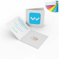 Biologisch abbaubare Webcam Cover in individueller Klappkarte T1