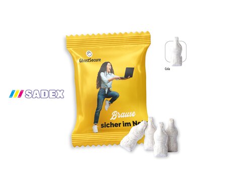 SADEX Brause-Fläschchen Werbetüte, 4 Stück