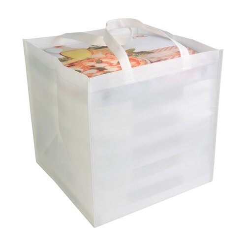 Non-Woven-Tasche mit kurzen Griffen - 80 g/m² - 36 x 36 x 37 cm