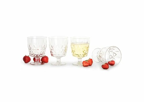 Sagaform Acryl picknickglas, 300ml 4er Set