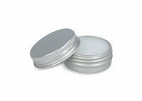 Runde LippenbalsamDose aus recyceltem Aluminium
