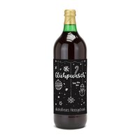 Glühpunsch alkoholfrei  Flasche grün mit Schraubverschluss 1 l