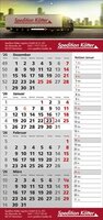 4 MonatsWandkalender Memo deutsch mit verlängerter Fußleiste