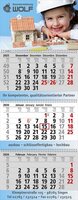 3 MonatsWandkalender Exclusiv 3 mit WireOBindung
