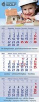 3 MonatsWandkalender Exclusiv 3 mit WireOBindung