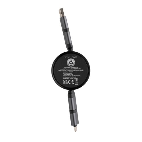 Terra aufrollbares 6-in-1 45W-Kabel aus RCS recyc. Aluminium