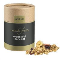 Müsli Knusper Früchte ca 50g Biologisch abbaubare Eco Pappdose Midi