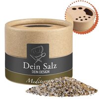 Mediterranes Salz ca 50g Biologisch abbaubarer Eco Pappstreuer Mini