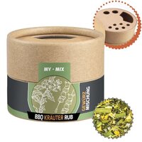 Gewürzmischung BBQ Kräuter Rub ca 28g Biologisch abbaubarer Eco Pappstreuer Mini