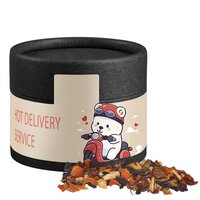 Kaminfeuer Tee ca 20g Biologisch abbaubare Eco Pappdose Mini schwarz