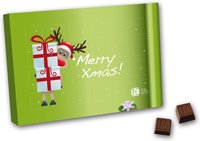 Adventskalender A5 geprägte Schokolade