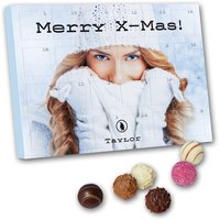 Tischadventskalender mit Minipralinen gefüllt